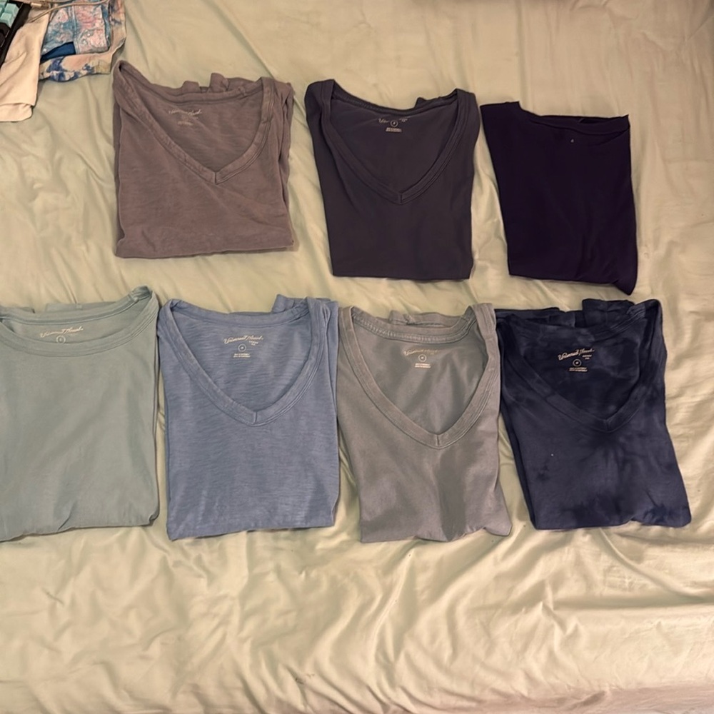 Seven t shirts